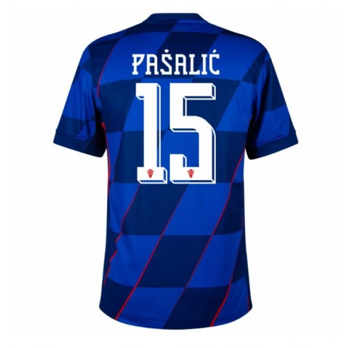 Pánský Fotbalový dres Chorvatsko Mario Pasalic #15 ME 2024 Venkovní Krátký Rukáv